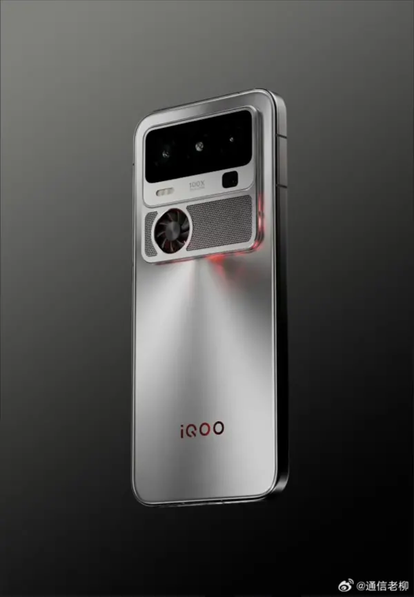 iQOO 16渲染圖曝光！橫向矩形影像模組+外置風(fēng)扇